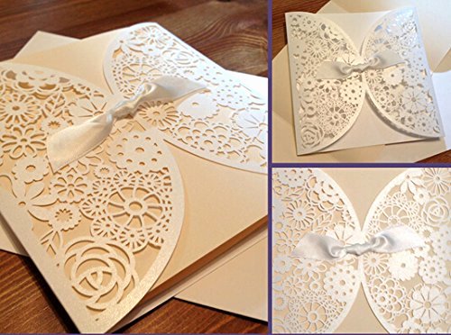 Lace Wedding Invitation Template New Diy Laser Cut Lace Vintage Flower Wedding Invitation