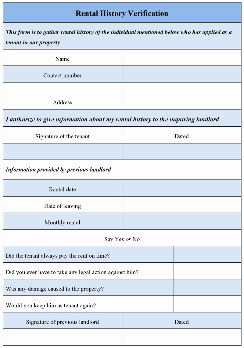 Landlord Verification form Template Inspirational Landlord Tenant Checklist Printable Landlord Tenant