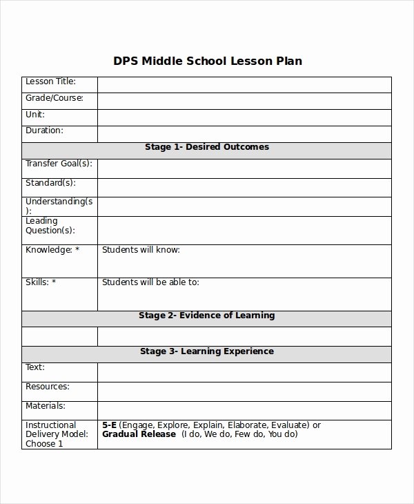 Lesson Plan Template College Unique Lesson Plan Template 17 Free Word Pdf Document