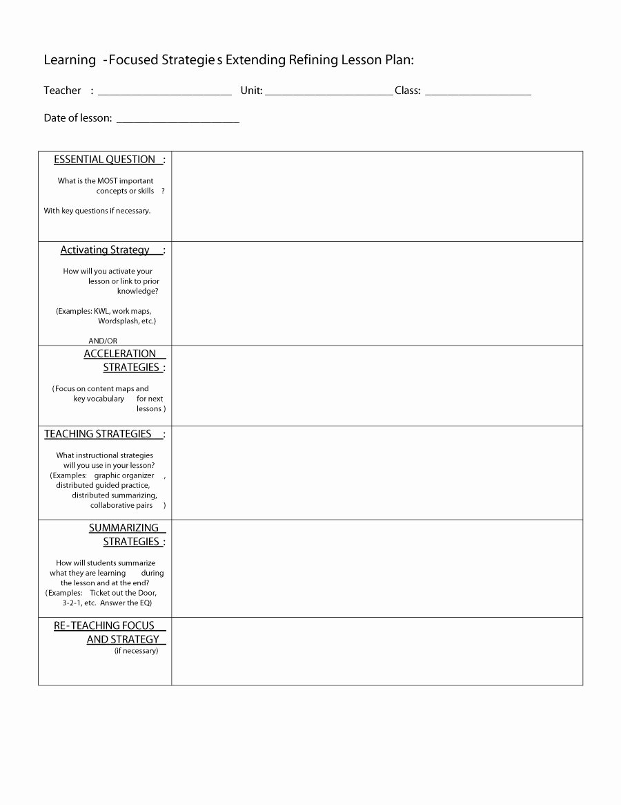 lesson plan templates