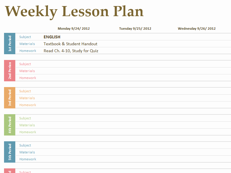 Lesson Plan Template Common Core Elegant Printable Lesson Plan Template Free to