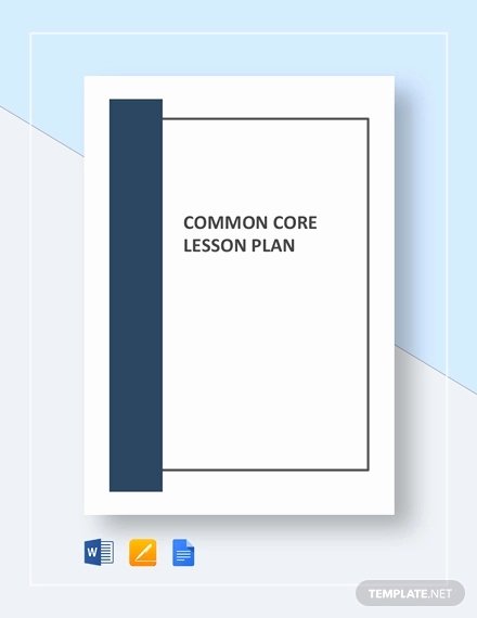 Lesson Plan Template Common Core Lovely Mon Core Lesson Plan Template 8 Free Word Excel