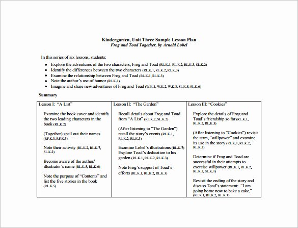 Lesson Plan Template Common Core Lovely Mon Core Lesson Plan Template 8 Free Word Excel