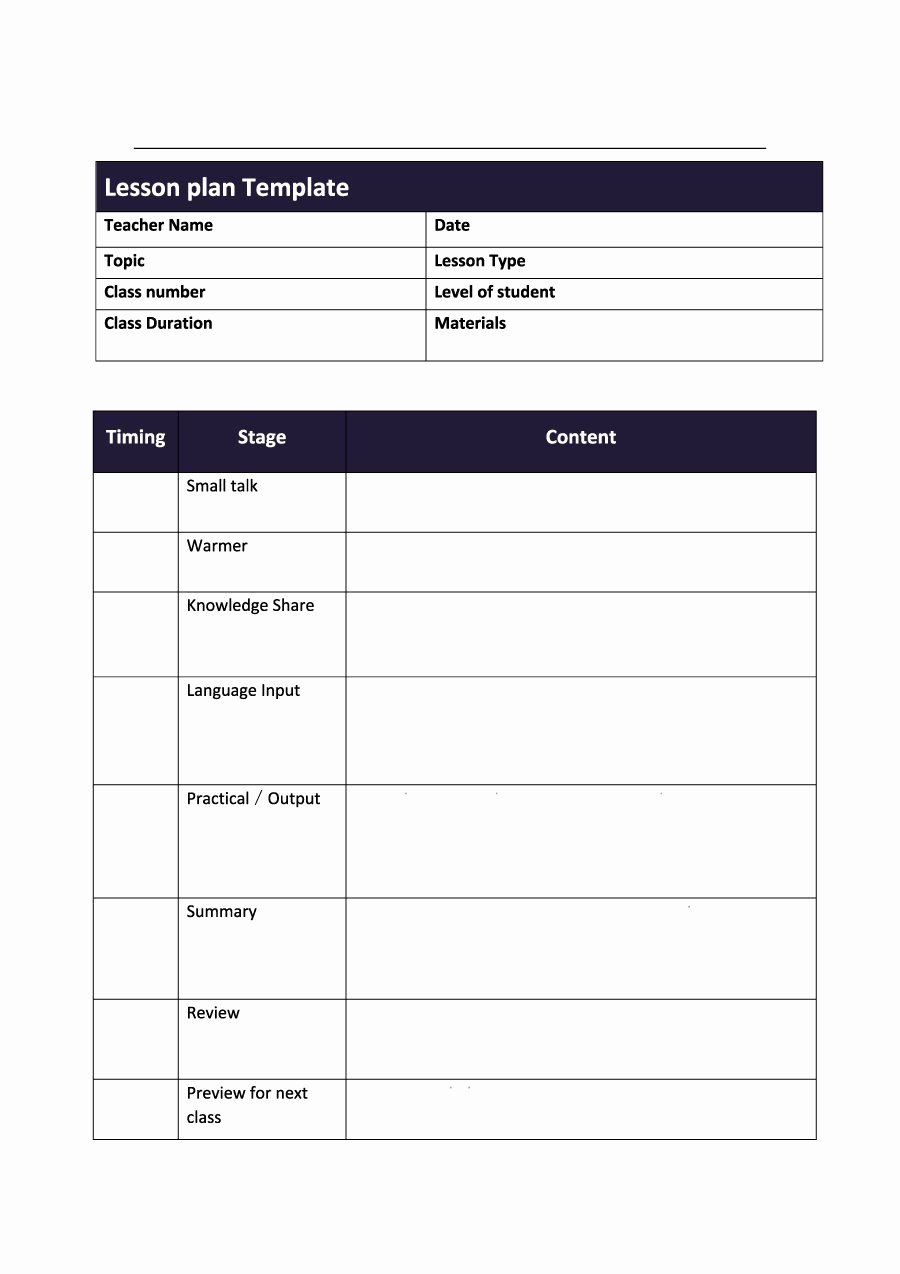 Lesson Plan Template Common Core New 44 Free Lesson Plan Templates [ Mon Core Preschool