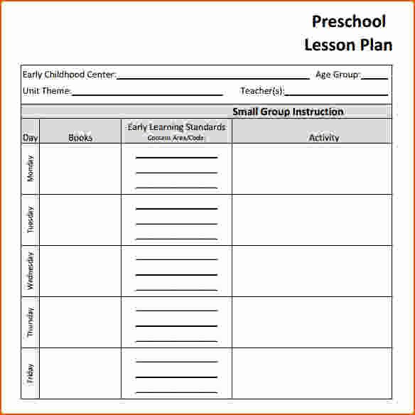 Lesson Plan Template Daily Lovely 8 Free Printable Lesson Plan Template Bookletemplate