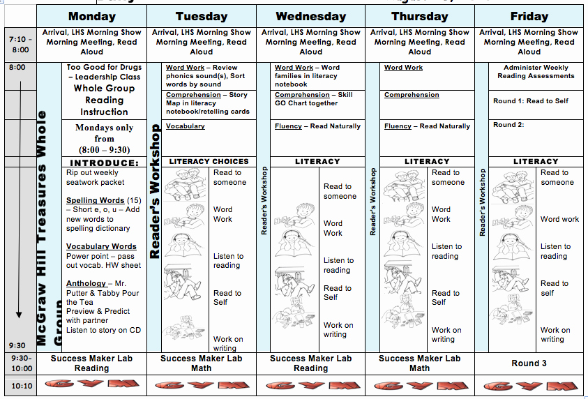 Lesson Plan Template Daily Lovely Daily 5 Lesson Plan Template