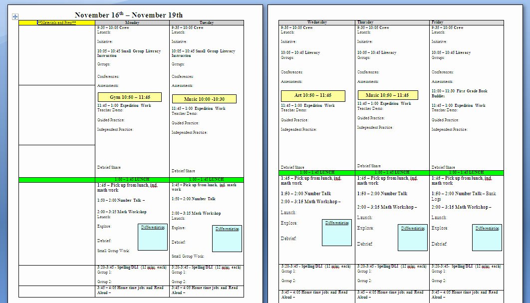 Lesson Plan Template Daily Luxury Lesson Planning and Creating A Teacher Plan Book