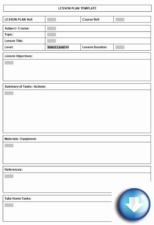 Lesson Plan Template Free Printable Unique Lesson Plan Template Printable