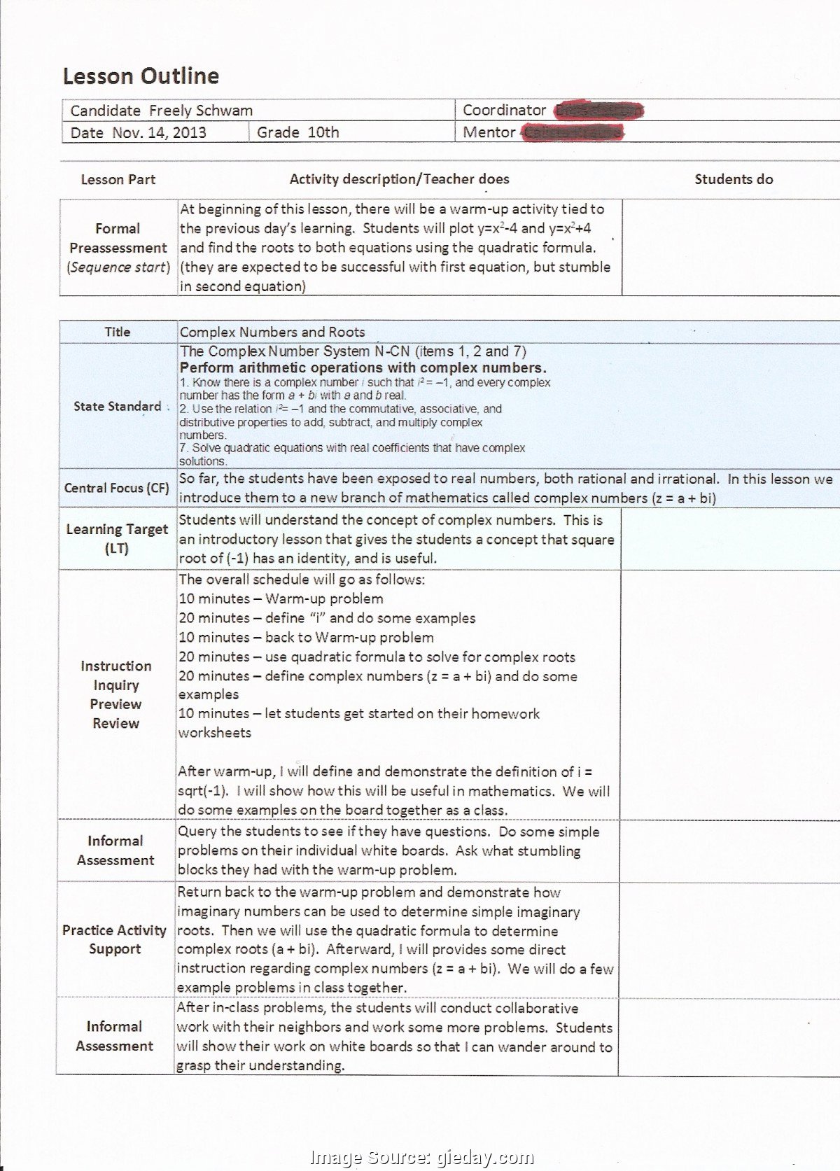 Lesson Plan Template Nyc Elegant Edtpa Special Education Lesson Plan Best Image and