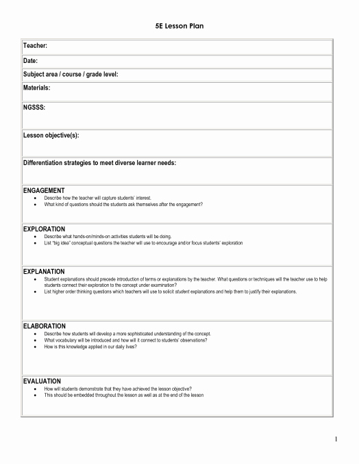 Lesson Plan Template Word Doc Awesome 41 Free Lesson Plan Templates In Word Excel Pdf