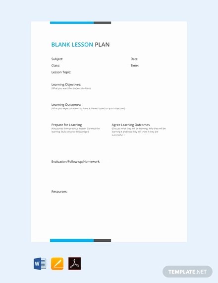 Lesson Plan Template Word Doc Beautiful 59 Lesson Plan Templates Pdf Doc Excel