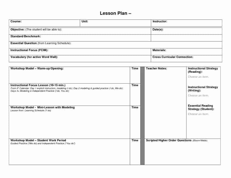 lesson plan templates