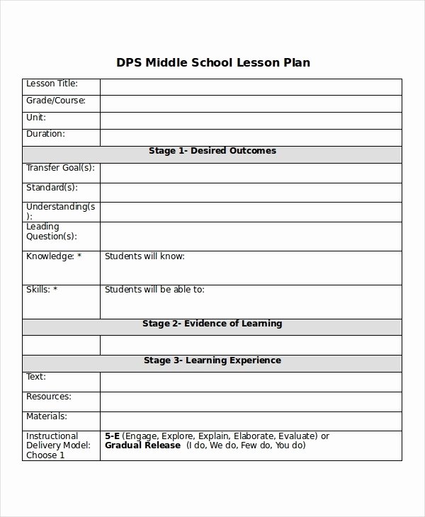 Lesson Plan Template Word Doc New Lesson Plan format High School Science