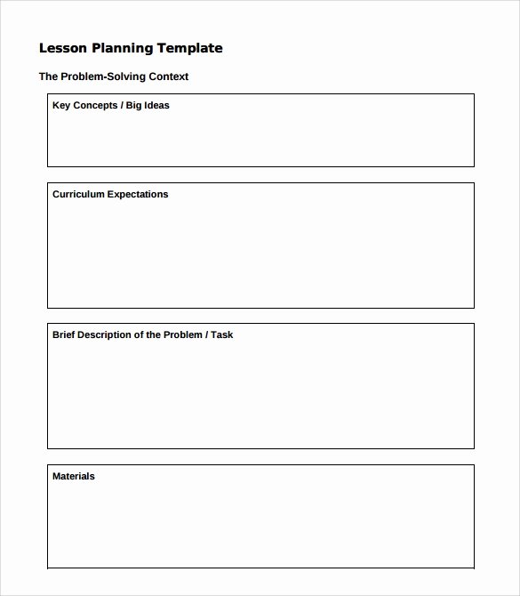 Lesson Plan Template Word Doc Unique Free 10 Sample Preschool Lesson Plan Templates In Google