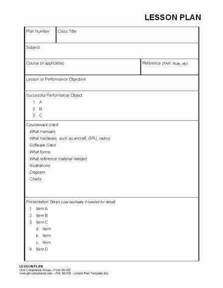 Lesson Plans Blank Template Unique Best S Of Blank Lesson Plan Template Teacher Blank