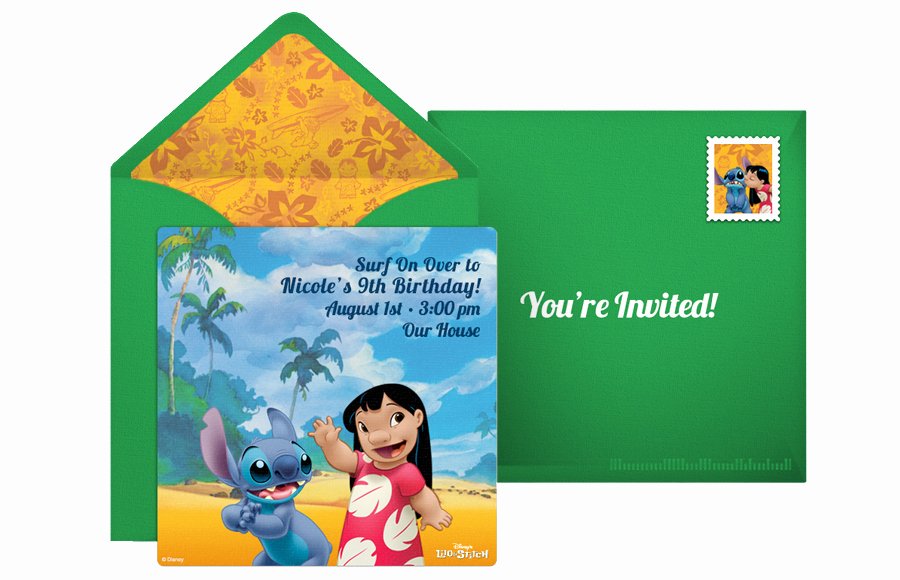 Lilo and Stitch Invitation Template Inspirational Plan A Groovy Lilo and Stitch Luau