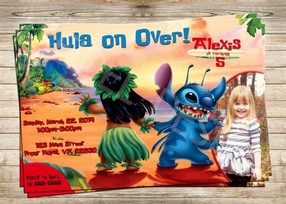 Lilo and Stitch Invitation Template New 50 Best Lilo and Stitch Party Images On Pinterest