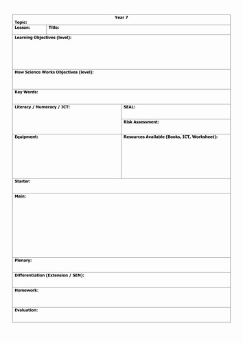 Literacy Lesson Plan Template Inspirational Lesson Plan Template Ht by Harrisschool