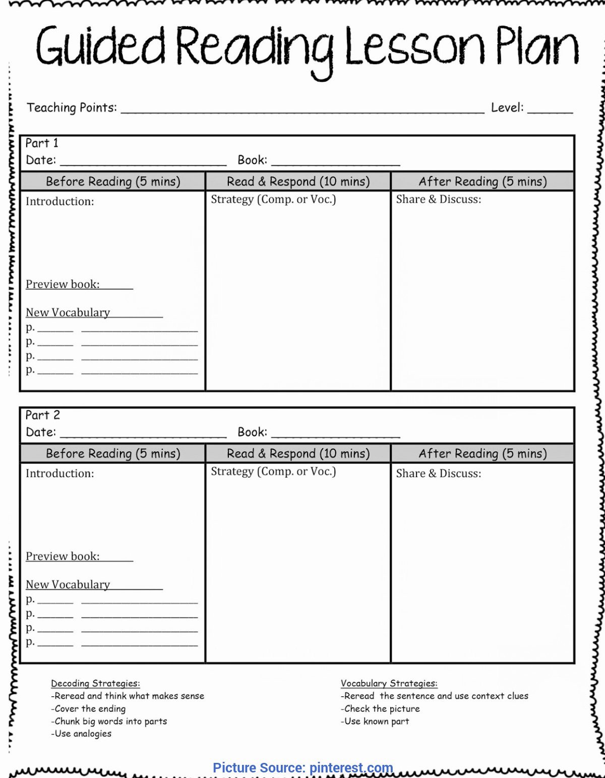 Literacy Lesson Plan Template Lovely Unusual Reading Lesson Plan Ks2 Editable Guided Reading