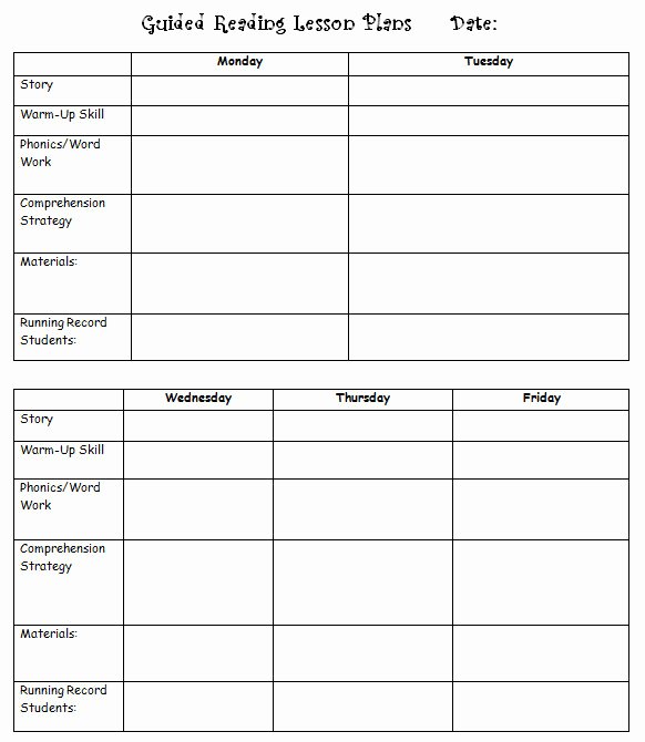 Literacy Lesson Plan Template Unique Guided Reading organizing Literacy without Worksheets