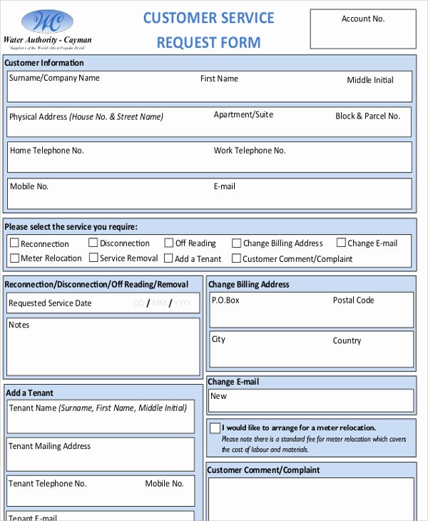 Maintenance Service Request form Template Elegant Sample Service Request form 11 Examples In Word Pdf