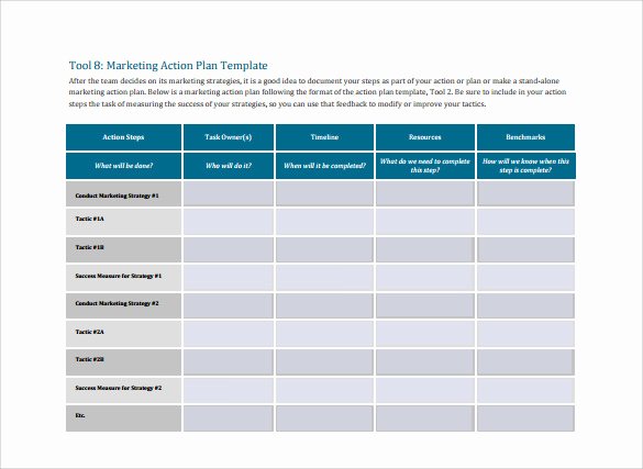 Marketing Action Plan Template Excel Awesome Sample Marketing Action Plan Template 14 Documents In Pdf