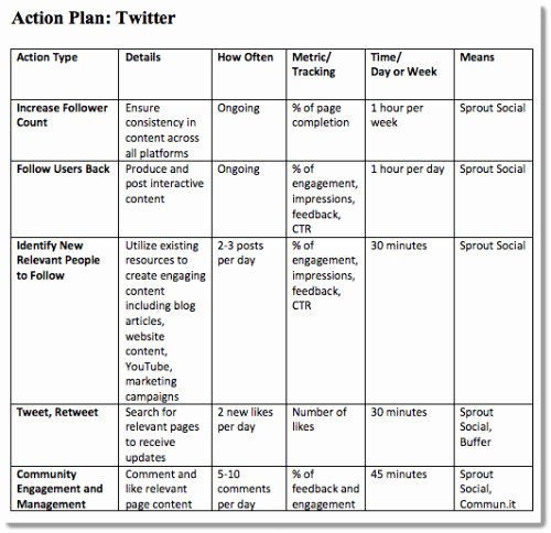 Marketing Action Plan Template Excel Best Of 4 Step Plan to A Successful Small Business Blog