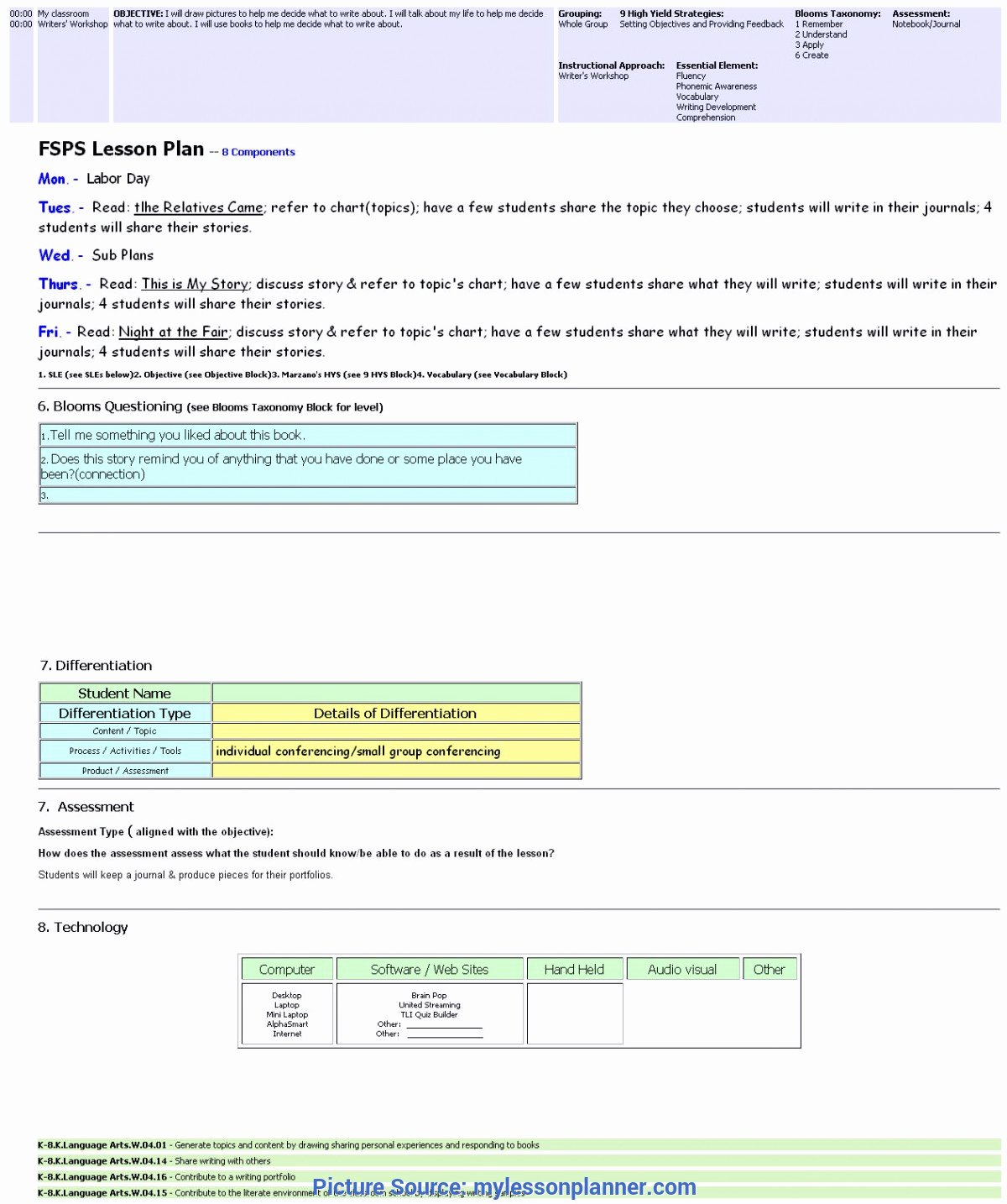 Marzano Lesson Plan Template Doc Lovely Excellent Microteaching Lesson Plan Micro Teaching Lesson