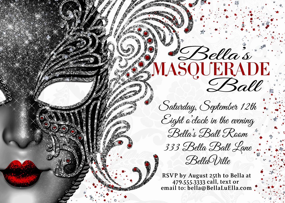 Masquerade Ball Invitations Template Elegant Masquerade Invitations Templates