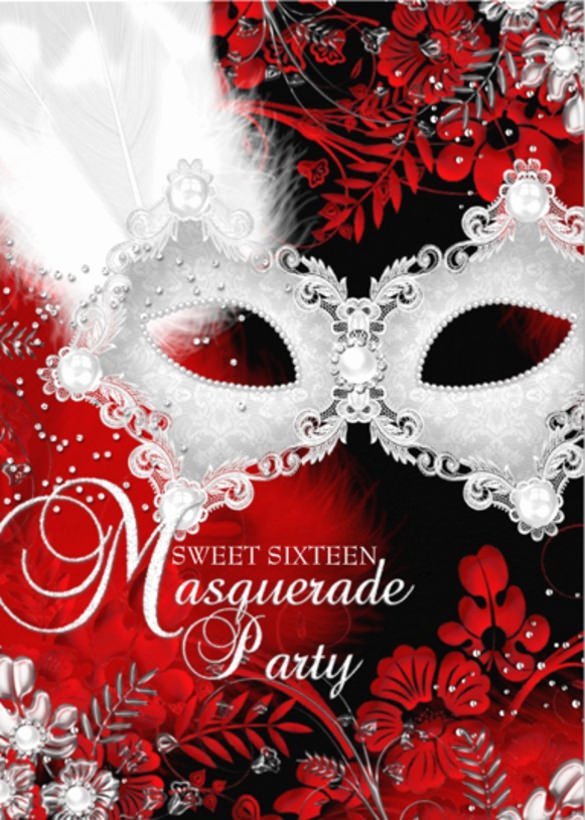 Masquerade Mask Invitation Template Beautiful 20 Masquerade Invitation Templates Word Psd Ai Eps