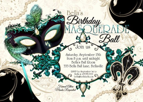 Masquerade Mask Invitation Template Luxury Masquerade Party Invitation Mardi Gras Party Party