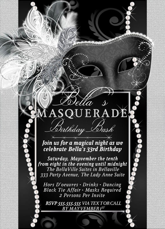 Masquerade Mask Invitation Template Luxury Masquerade Party Invitation Mardi Gras Party Party