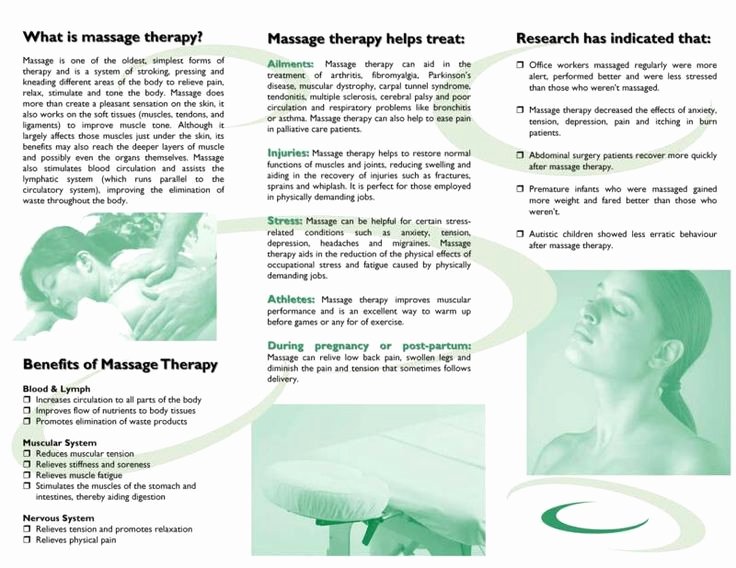 Massage therapy Business Plan Template Luxury Free Downloadable Massage therapy Brochures