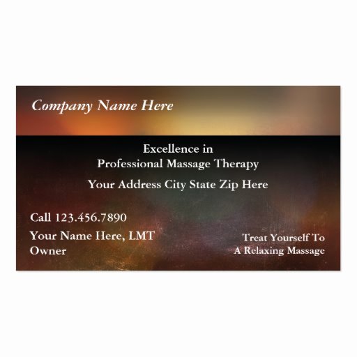 massage businesscards