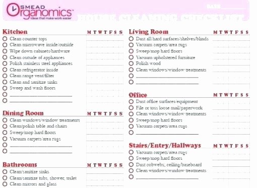 Master Cleaning Schedule Template Elegant Warehouse Cleaning Schedule Template Excel