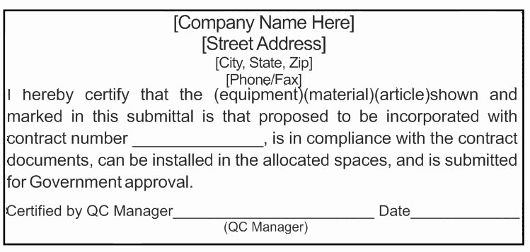 Material Submittal form Template Beautiful Good Submittal Stamp Template S Engineer Architect