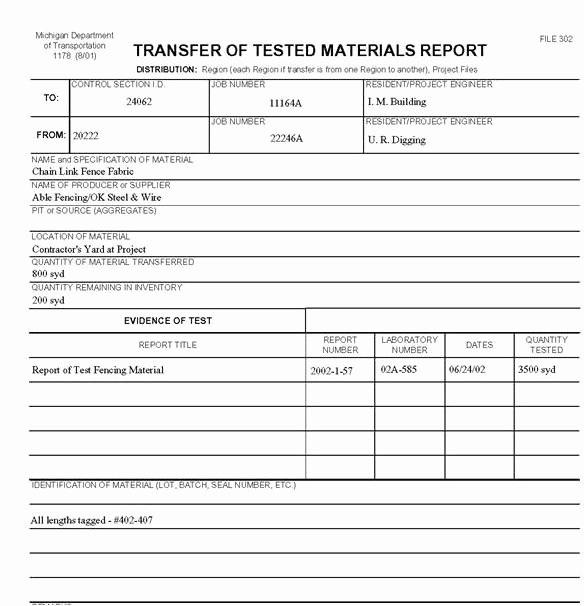Material Submittal form Template Elegant 105 07 Handling and Transporting Materials Mdot Wiki
