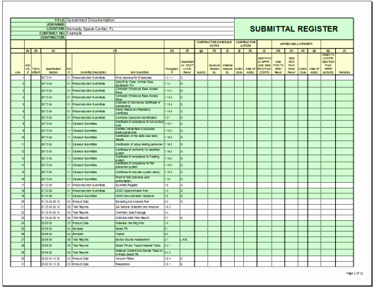 Material Submittal form Template Fresh Si Explorer S Process Menu Export Submittal Register