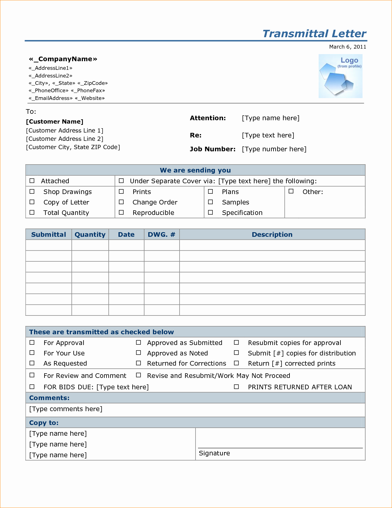 Material Submittal form Template Lovely 23 Of Transmittal Sheet Template