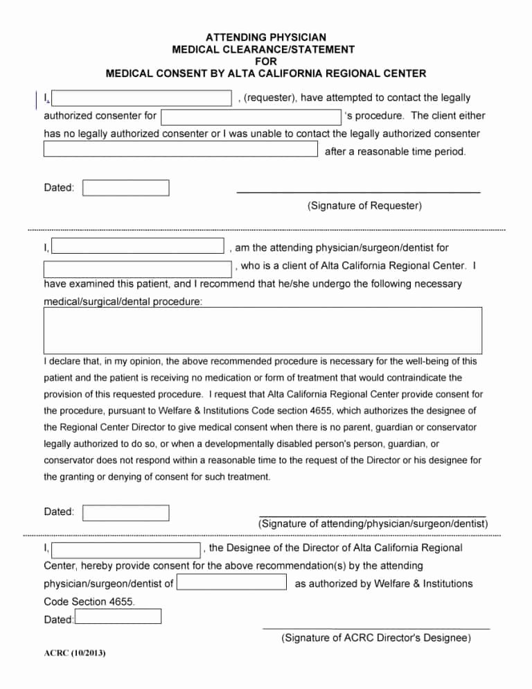 Medical Consent form Template Free Awesome 45 Medical Consent forms Free Printable Templates