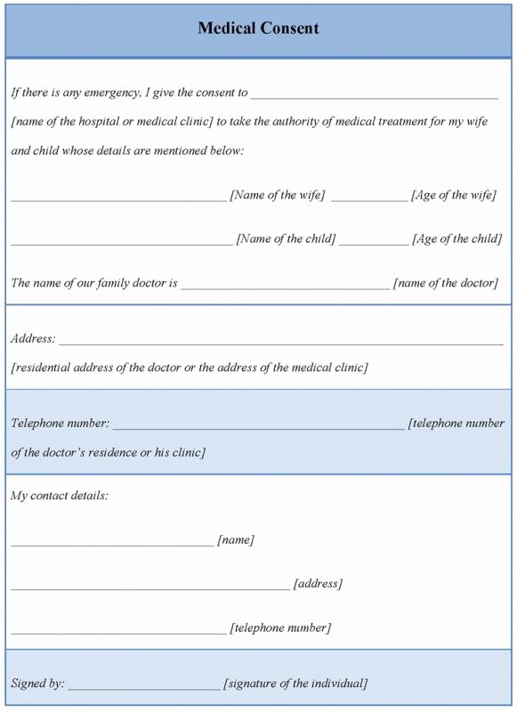 Medical Consent form Template Free Beautiful Medical Consent form for Grandparents