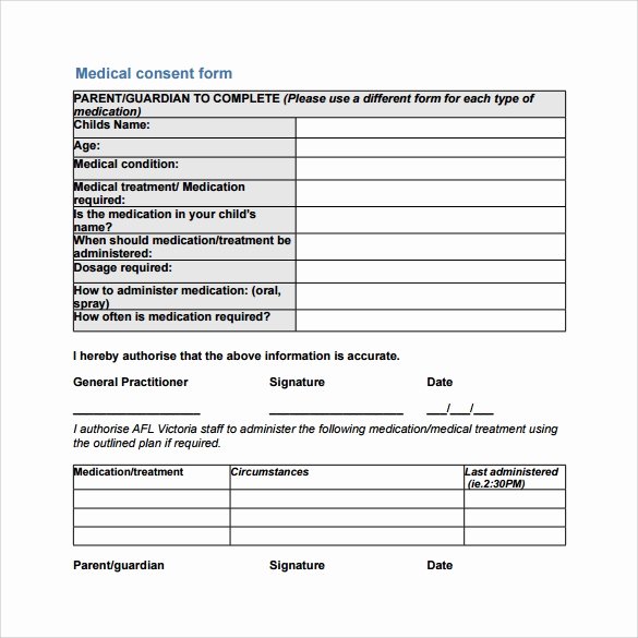 Medical Consent form Template Free Best Of Free 6 Sample Medical Consent forms In Pdf