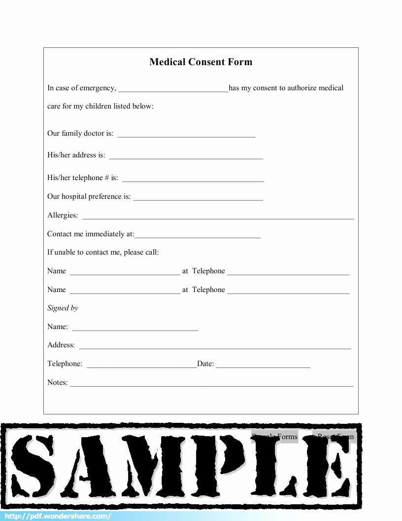 Medical Consent form Template Free Elegant Medical Consent Free Download Create Fill Print Pdf