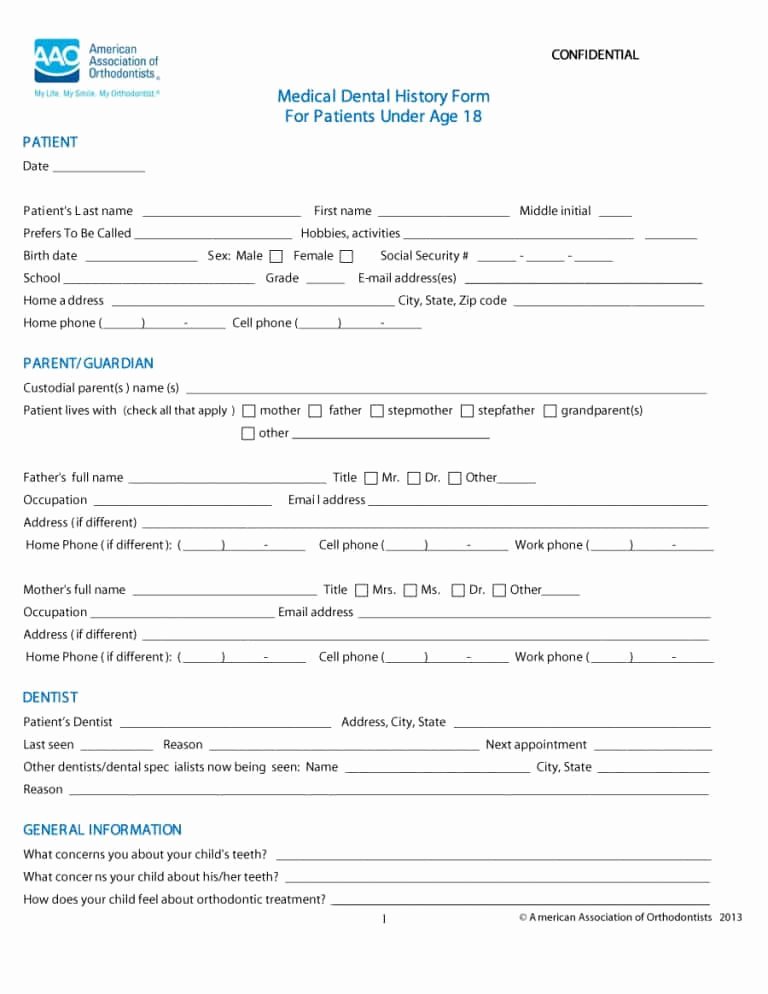 Medical History form Template Pdf Inspirational 67 Medical History forms [word Pdf] Printable Templates