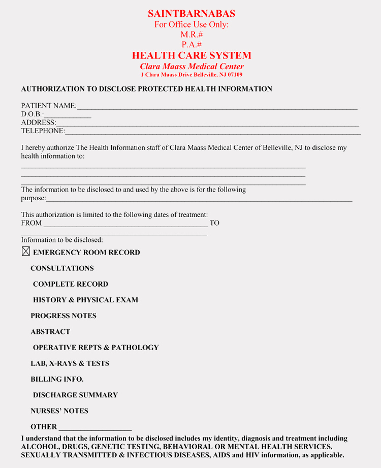 Medical Information form Template Awesome 20 Templates to Create A Medical Information Release form