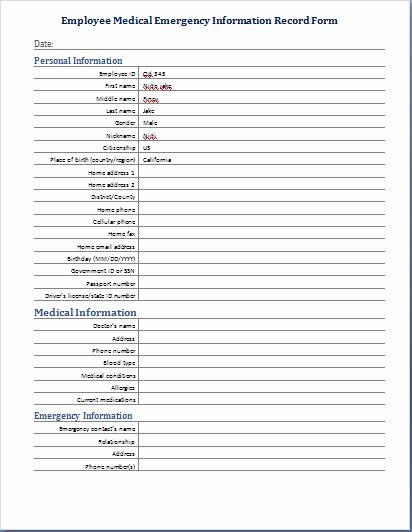 Medical Information form Template Beautiful Medical Information form – Medical form Templates