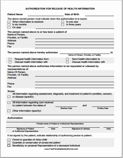 Medical Information form Template Elegant Letter to Doctor Authorizing Release Of Medical Records