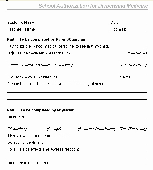 Medical Information form Template Lovely Medication form Word Template Sample