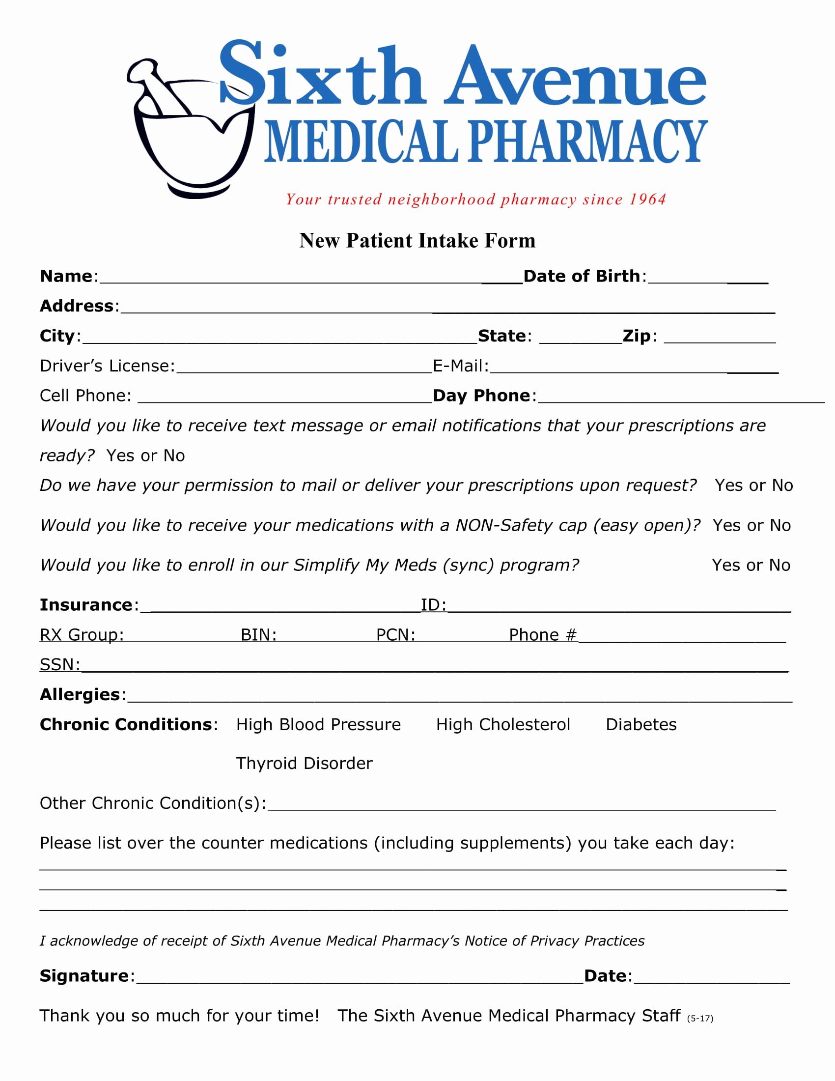 Medical Intake forms Template Awesome Free 4 New Patient Intake forms