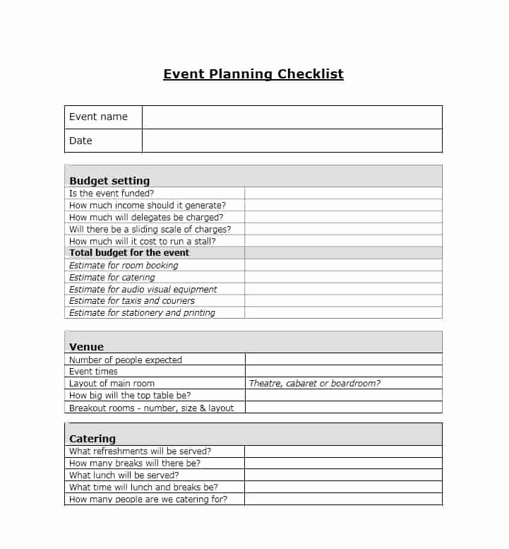 Meeting Planner Checklist Template Elegant 50 Professional event Planning Checklist Templates